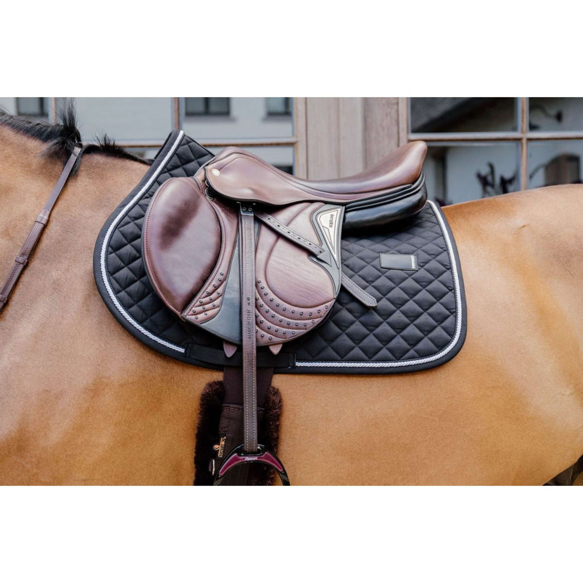 Kentucky Horsewear Mantilla Diamond Rope Springen Negro