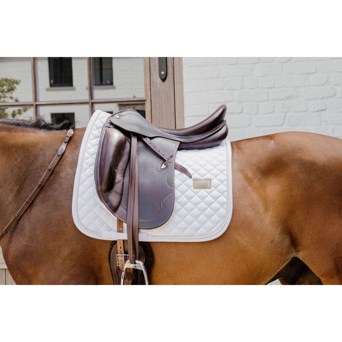Kentucky Horsewear Mantilla Diamond Rope Doma Blanco