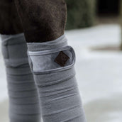 Kentucky Vendas Básicas de Terciopelo y Forro Polar Gris