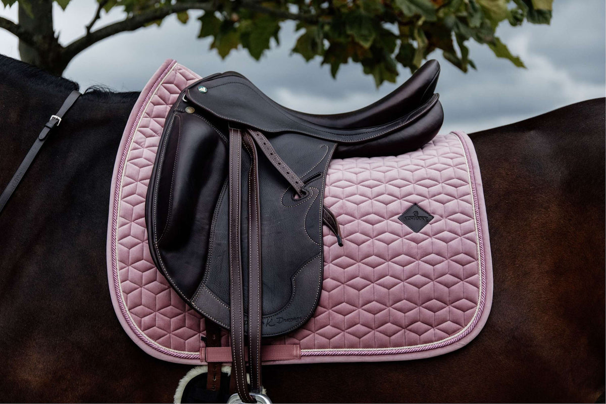 Kentucky Horsewear Mantilla Velvet Doma clásica Old Rose