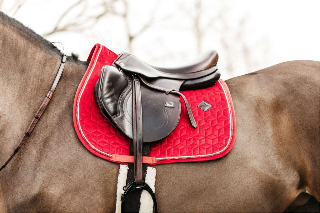 Kentucky Horsewear Mantilla Velvet Saltando Rojo