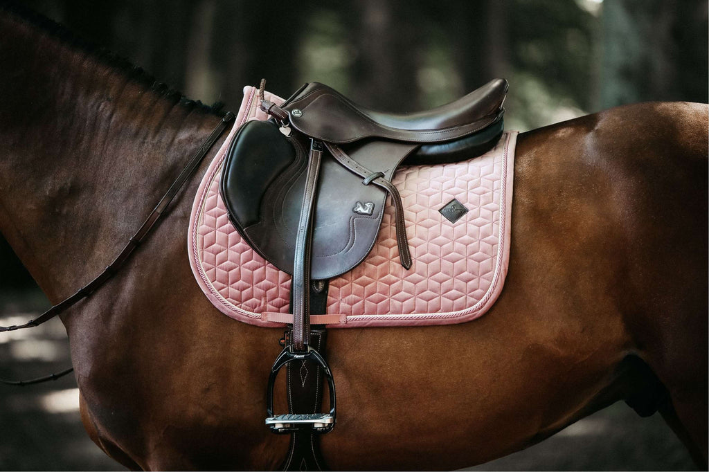 Kentucky Horsewear Mantilla Velvet Saltando Rosa Viejo