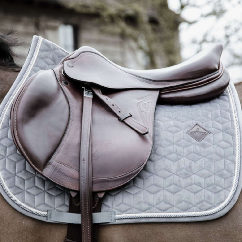 Kentucky Horsewear Mantilla Basic Velvet Saltando Gris