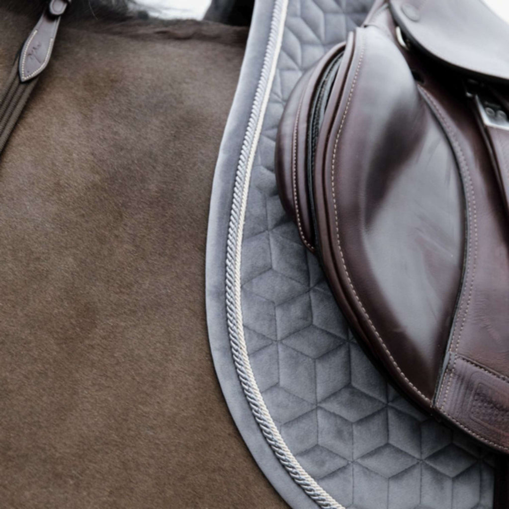 Kentucky Horsewear Mantilla Basic Velvet Saltando Gris
