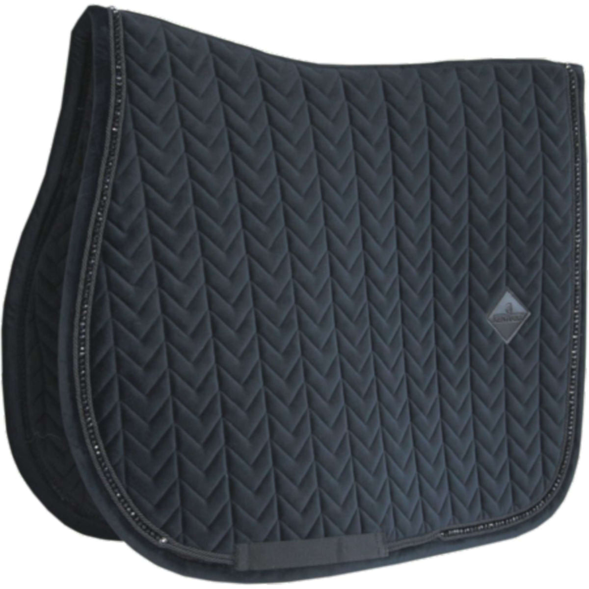 Kentucky Horsewear Mantilla Velvet Pearls Doma Negro