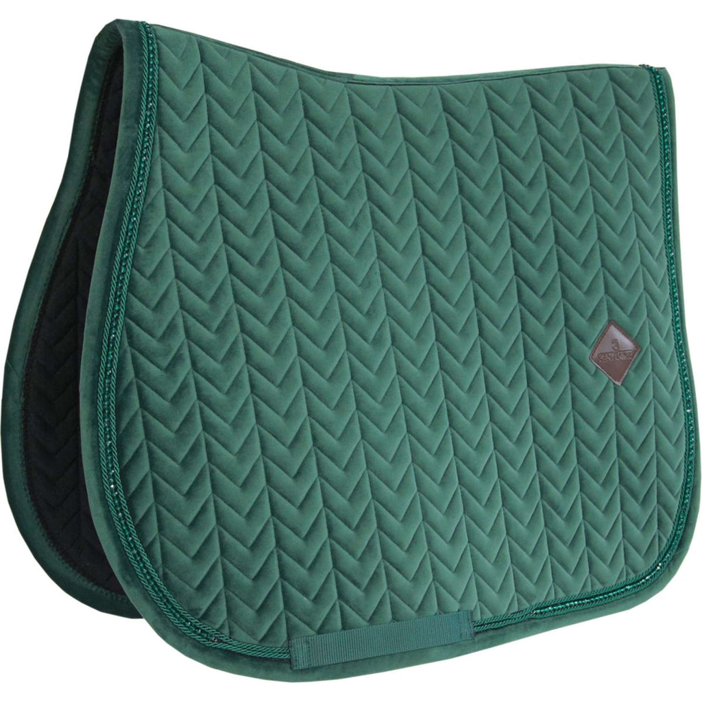 Kentucky Horsewear Mantilla Velvet Pearls Saltando Pine Green
