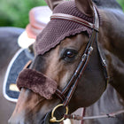 Kentucky Horsewear Funda para muserola Sheepskin Marron