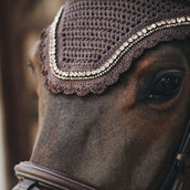 Kentucky Horsewear Cubre orejas Wellington Stone & Pearl Soundless Marron