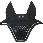 Kentucky Horsewear Bonete para Orejas Wellington Basic Velvet Negro