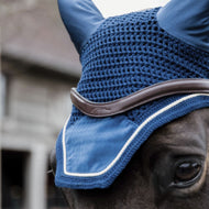 Kentucky Horsewear Bonete para Orejas Wellington Basic Velvet Navy