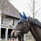 Kentucky Horsewear Bonete para Orejas Wellington Basic Velvet Navy