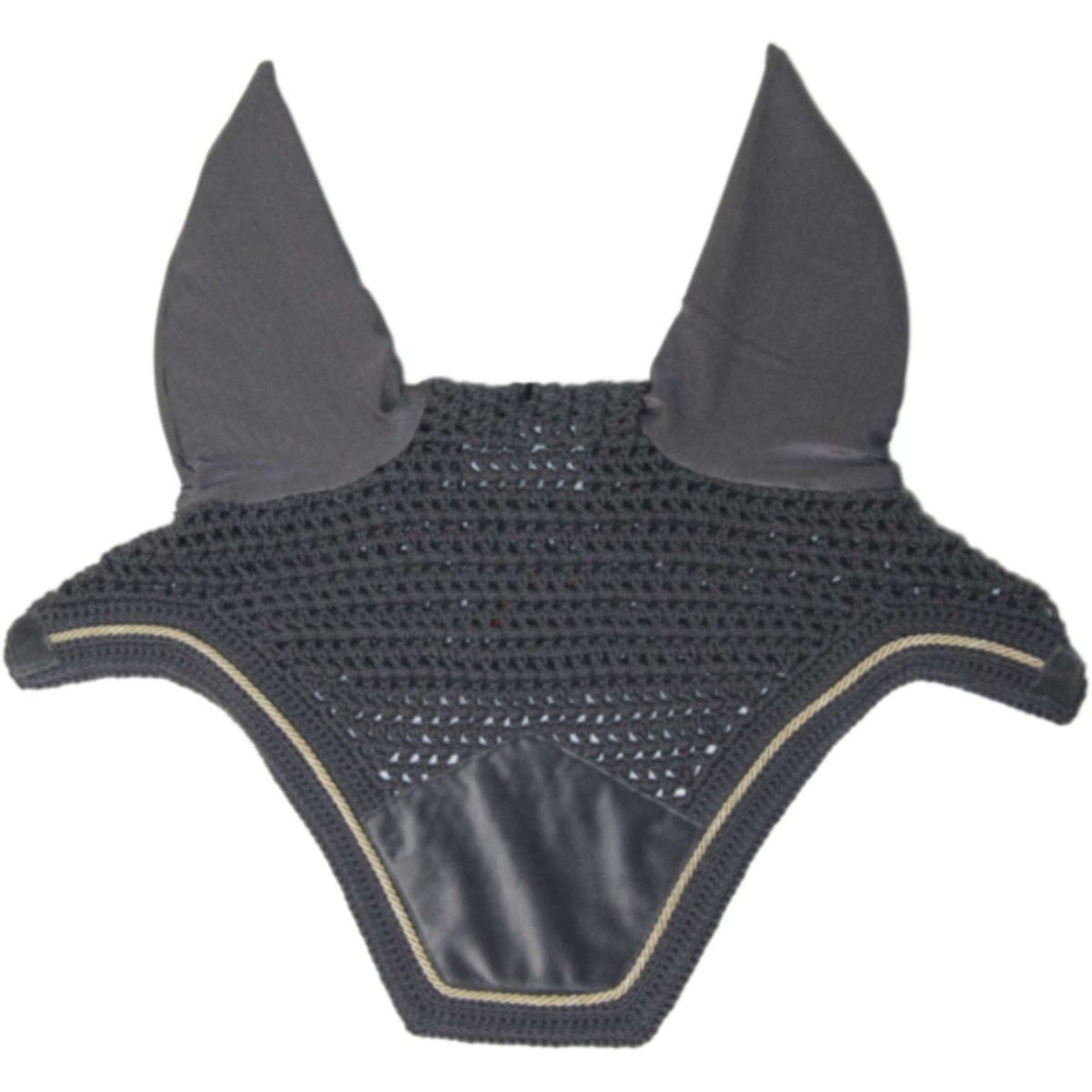 Kentucky Horsewear Bonete para Orejas Wellington Basic Velvet Gris