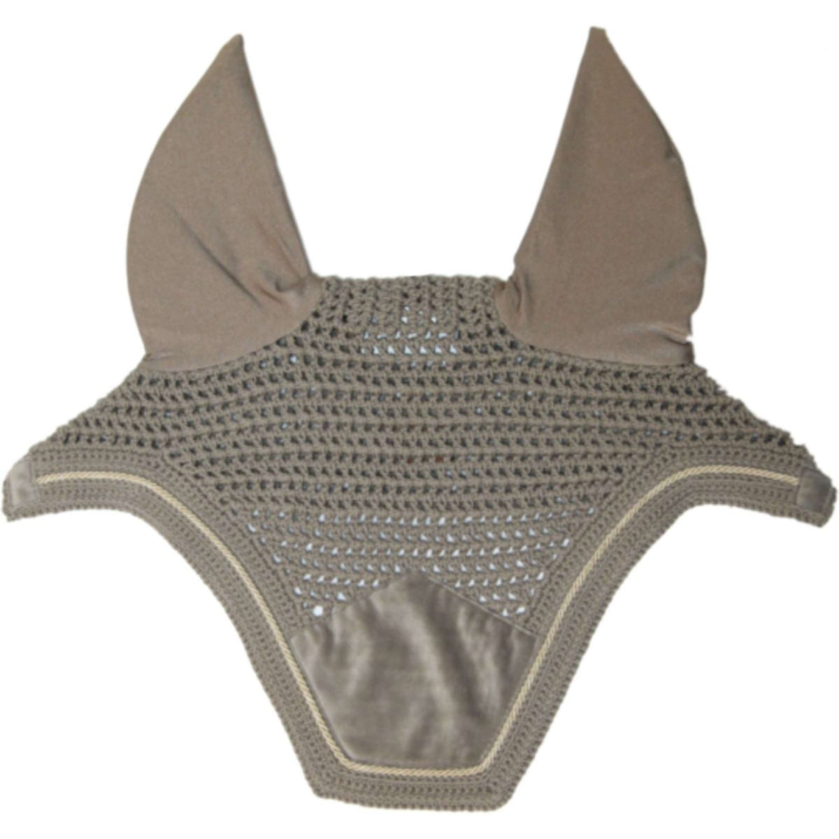 Kentucky Horsewear Bonete para Orejas Wellington Basic Velvet Beige