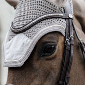 Kentucky Horsewear Bonete para Orejas Wellington Basic Velvet Beige