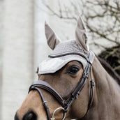 Kentucky Horsewear Bonete para Orejas Wellington Basic Velvet Beige