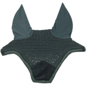 Kentucky Horsewear Bonete para Orejas Wellington Velvet Pearls Pine Green