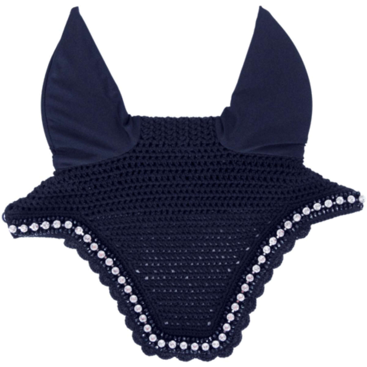 Kentucky Horsewear Bonete para Orejas Wellington Big Stone & Pearl Dark Navy