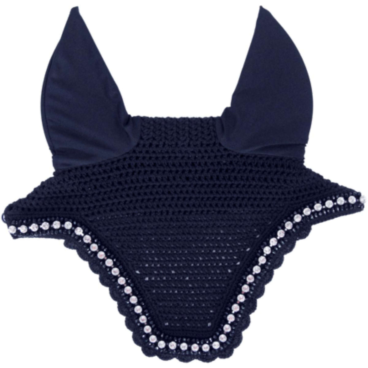 Kentucky Horsewear Bonete para Orejas Wellington Big Stone & Pearl Soundless Dark Navy