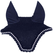 Kentucky Horsewear Bonete para Orejas Wellington Big Stone & Pearl Soundless Dark Navy