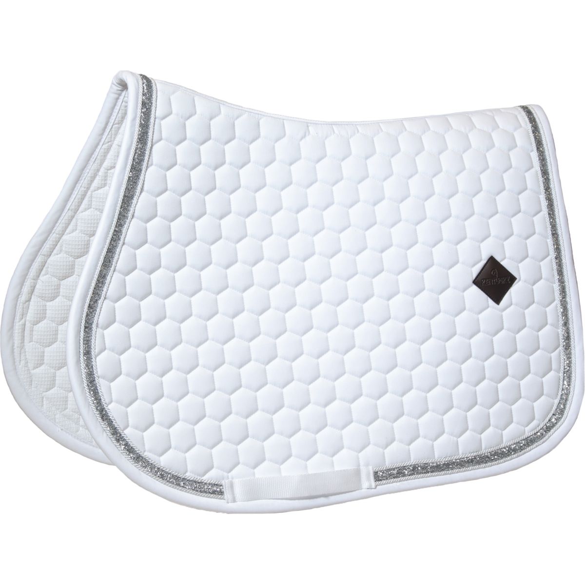 Kentucky Horsewear Mantilla Glitter saltando Blanco/Plata