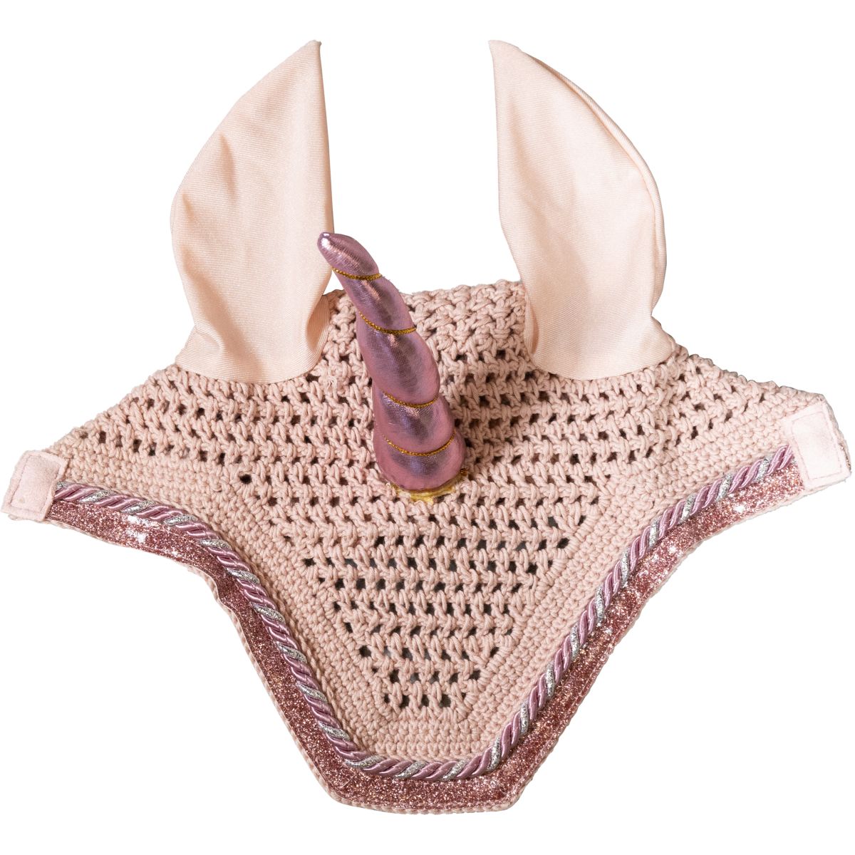 Kentucky Horsewear Bonete para Orejas Wellington Glitter Unicorn Rose