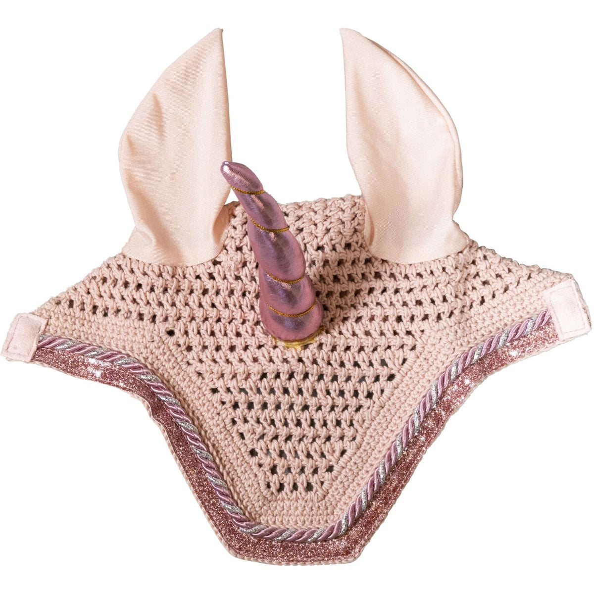 Kentucky Horsewear Bonete para Orejas Wellington Glitter Unicorn Rose