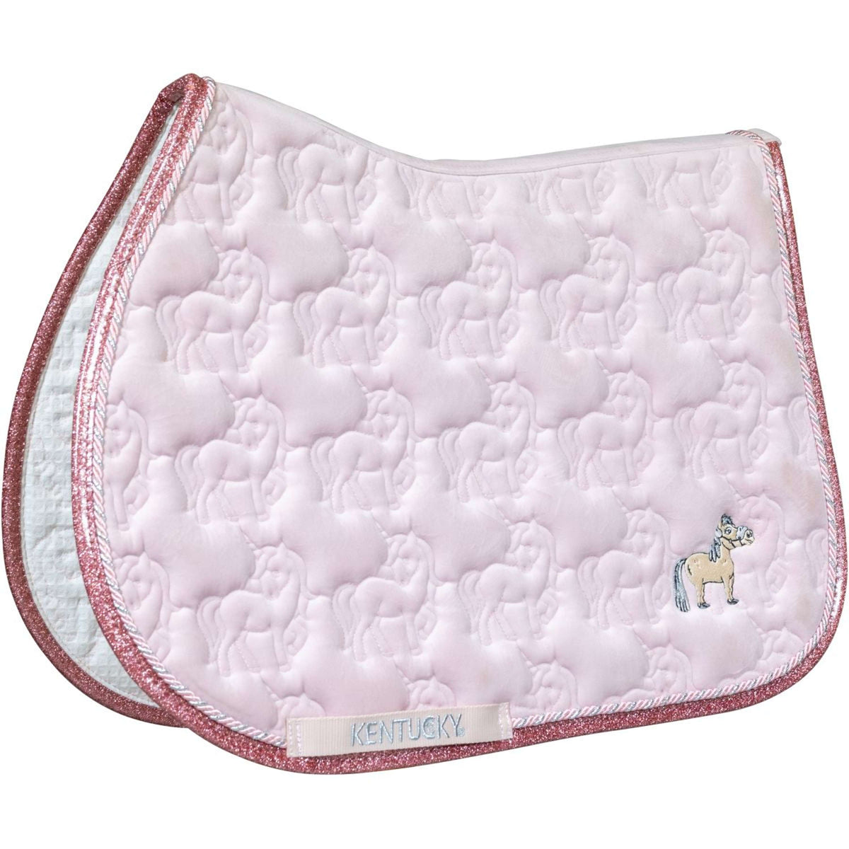 Kentucky Horsewear Mantilla Glitter Unicorn Doma clásica Soft Rose