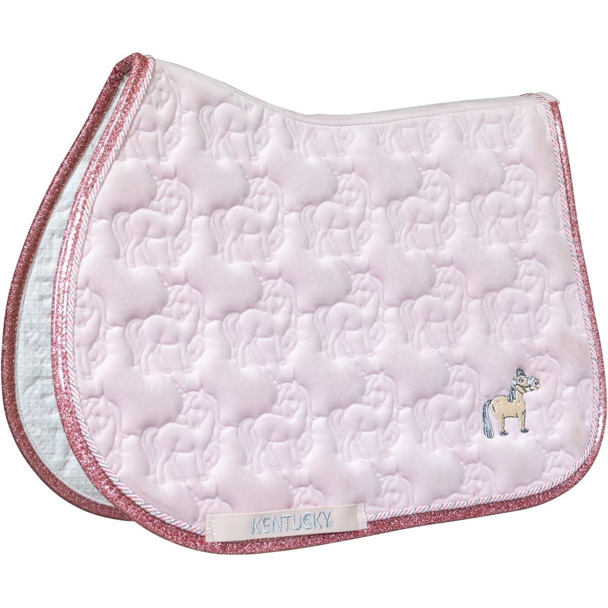 Kentucky Horsewear Mantilla Glitter Unicorn Doma clásica Soft Rose