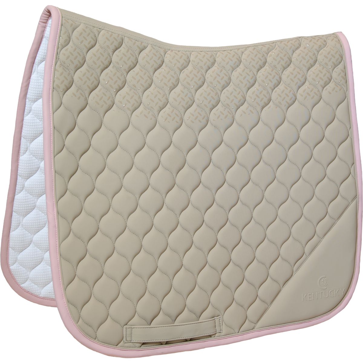 Kentucky Horsewear Mantilla Softshell Onion Quilt Doma clásica Beige/Rosa viejo