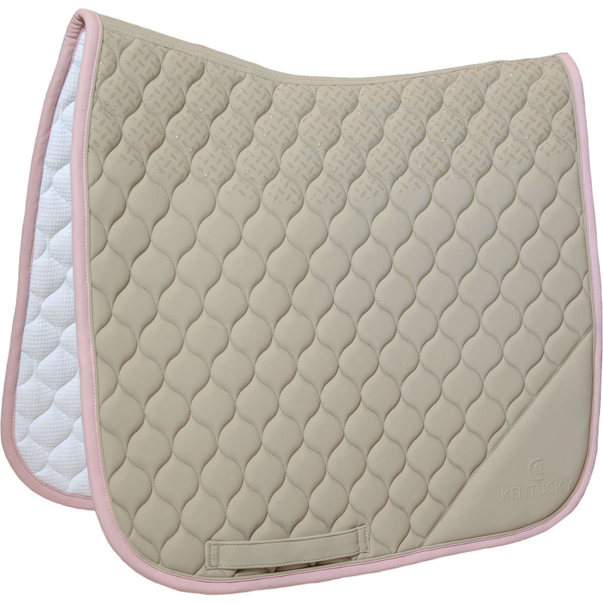 Kentucky Horsewear Mantilla Softshell Onion Quilt Doma clásica Beige/Rosa viejo