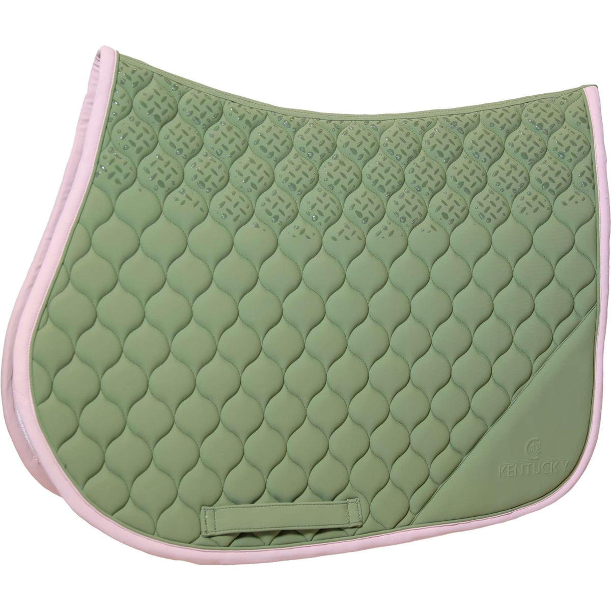 Kentucky Horsewear Mantilla Softshell Onion Quilt saltando Caqui/Rosa viejo