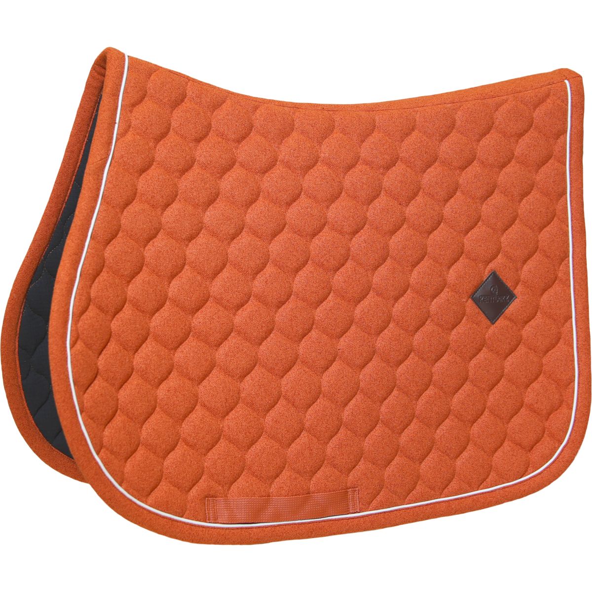 Kentucky Horsewear Mantilla Melange saltando Naranja