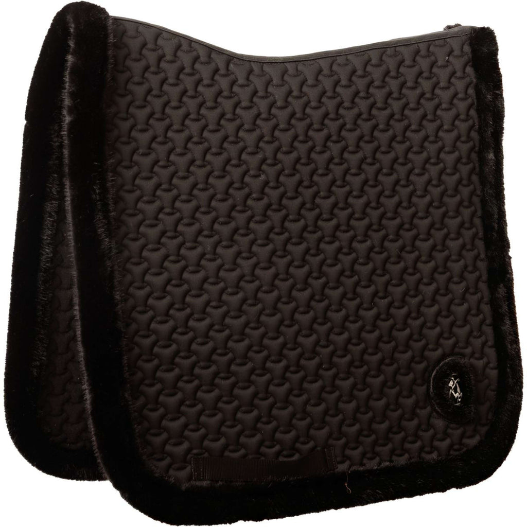 Kentucky Horsewear Mantilla Fake Fur Onion Quilt Doma clásica Negro