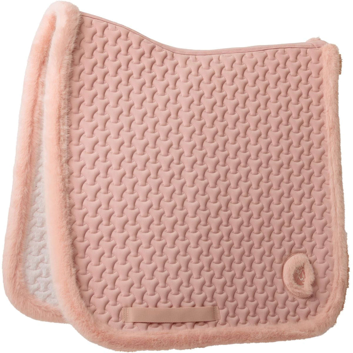 Kentucky Horsewear Mantilla Fake Fur Onion Quilt Doma clásica Rosa Viejo