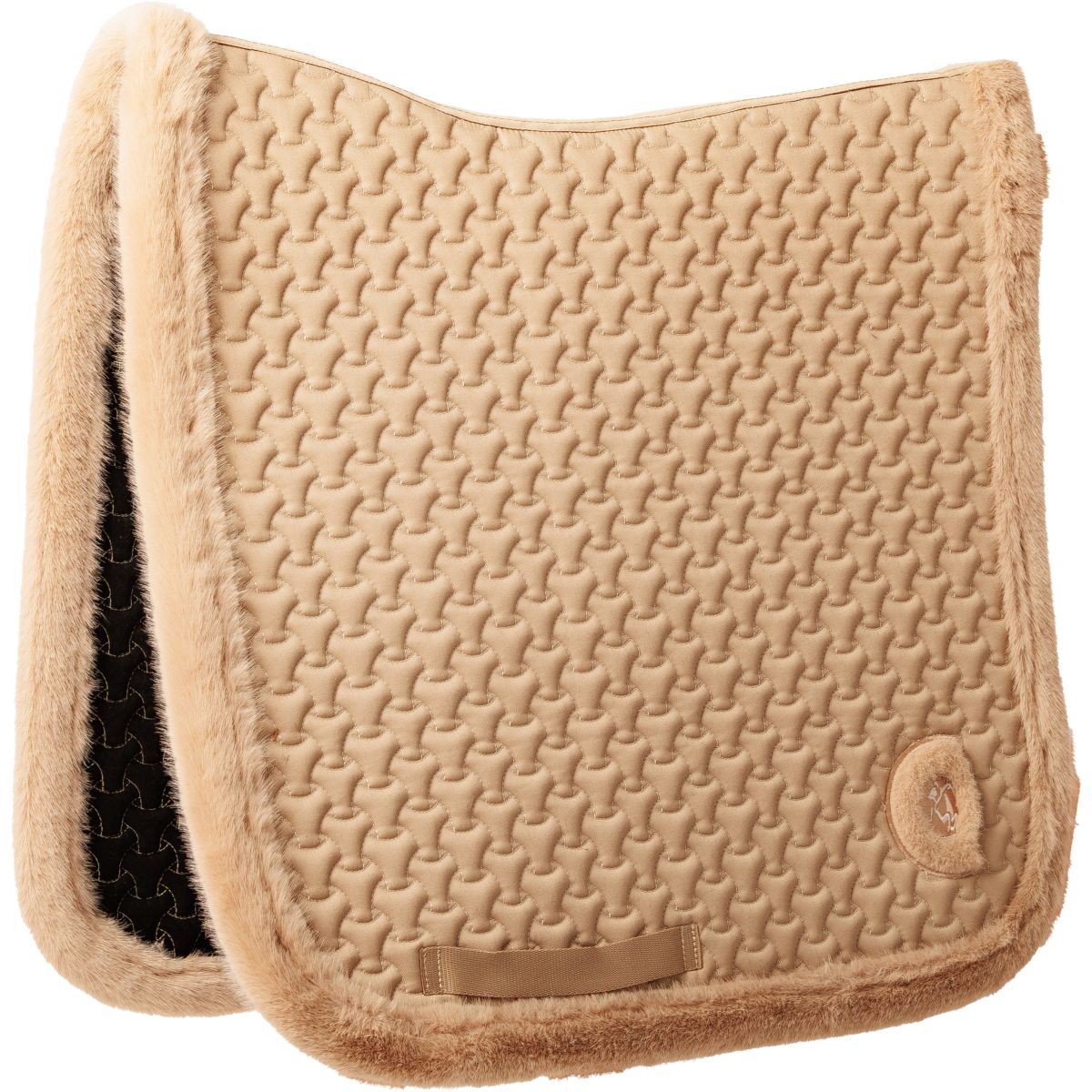 Kentucky Horsewear Mantilla Fake Fur Onion Quilt Doma clásica Beige