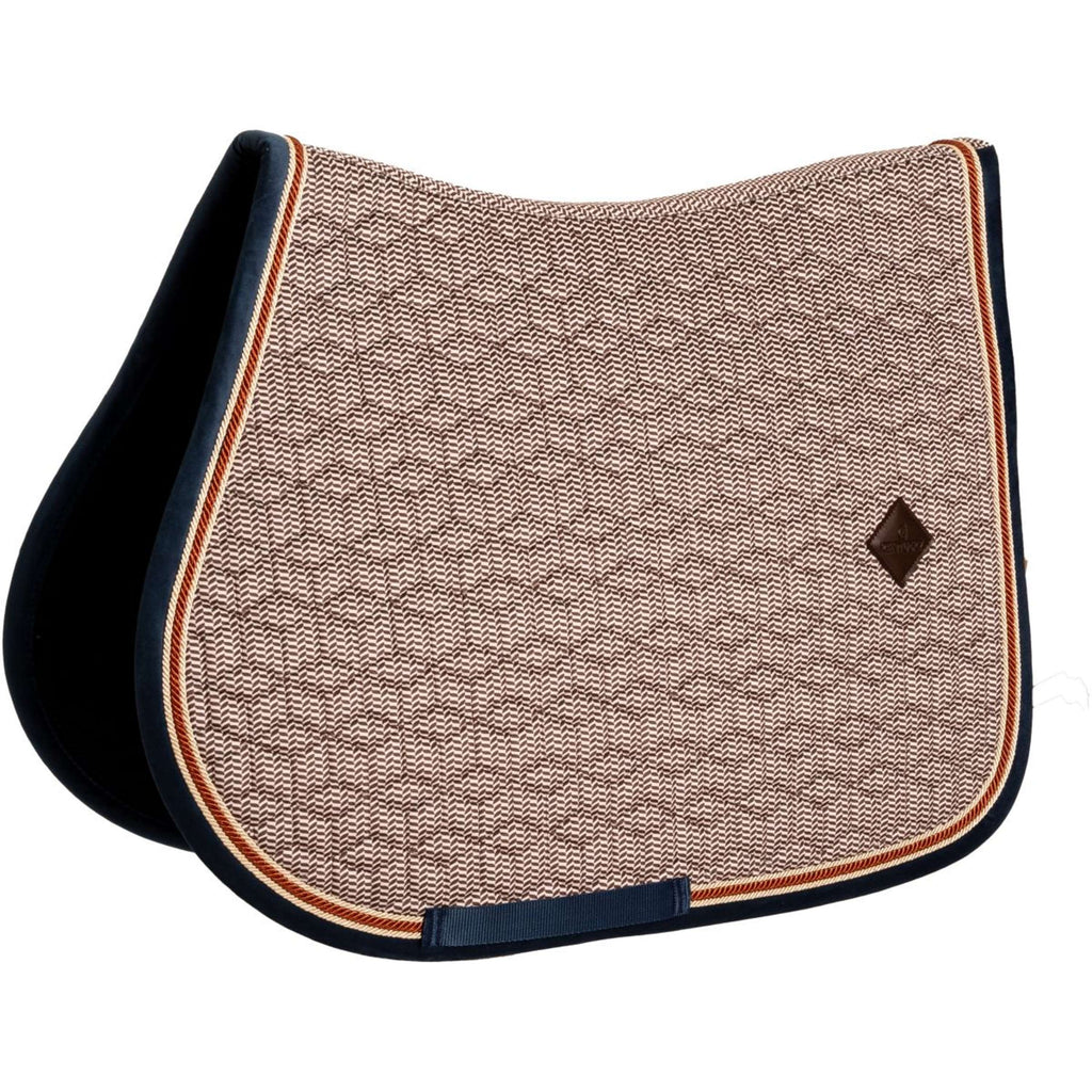 Kentucky Horsewear Mantilla Pied-de-Poule saltando Bordeaux/Navy