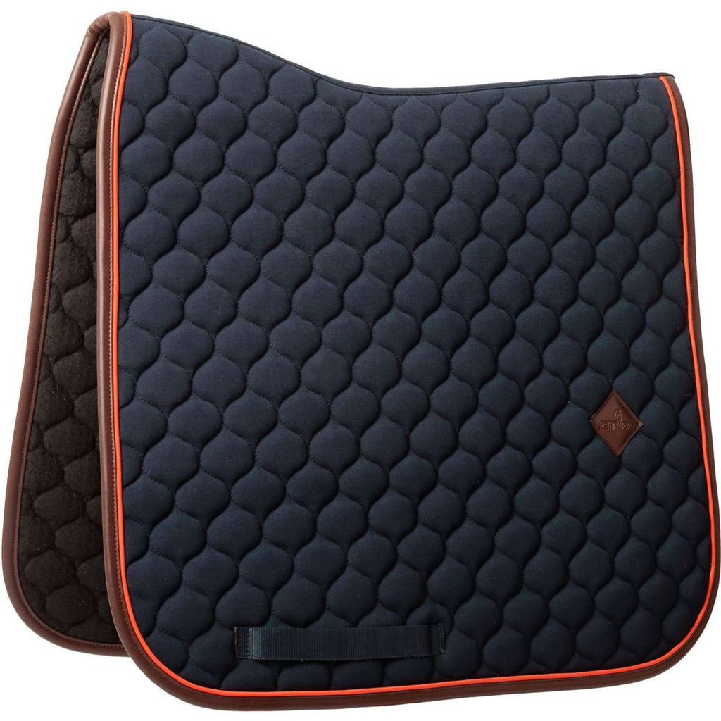 Kentucky Horsewear Mantilla Onion Quilt Leather Neon Doma clásica Navy