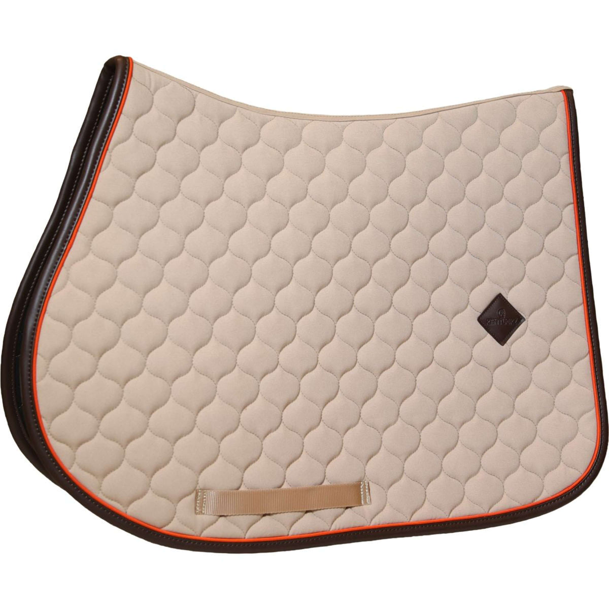 Kentucky Horsewear Mantilla Onion Quilt Leather Neon saltando Beige