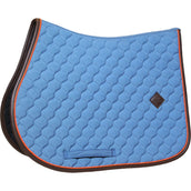 Kentucky Horsewear Mantilla Onion Quilt Leather Neon saltando Azul