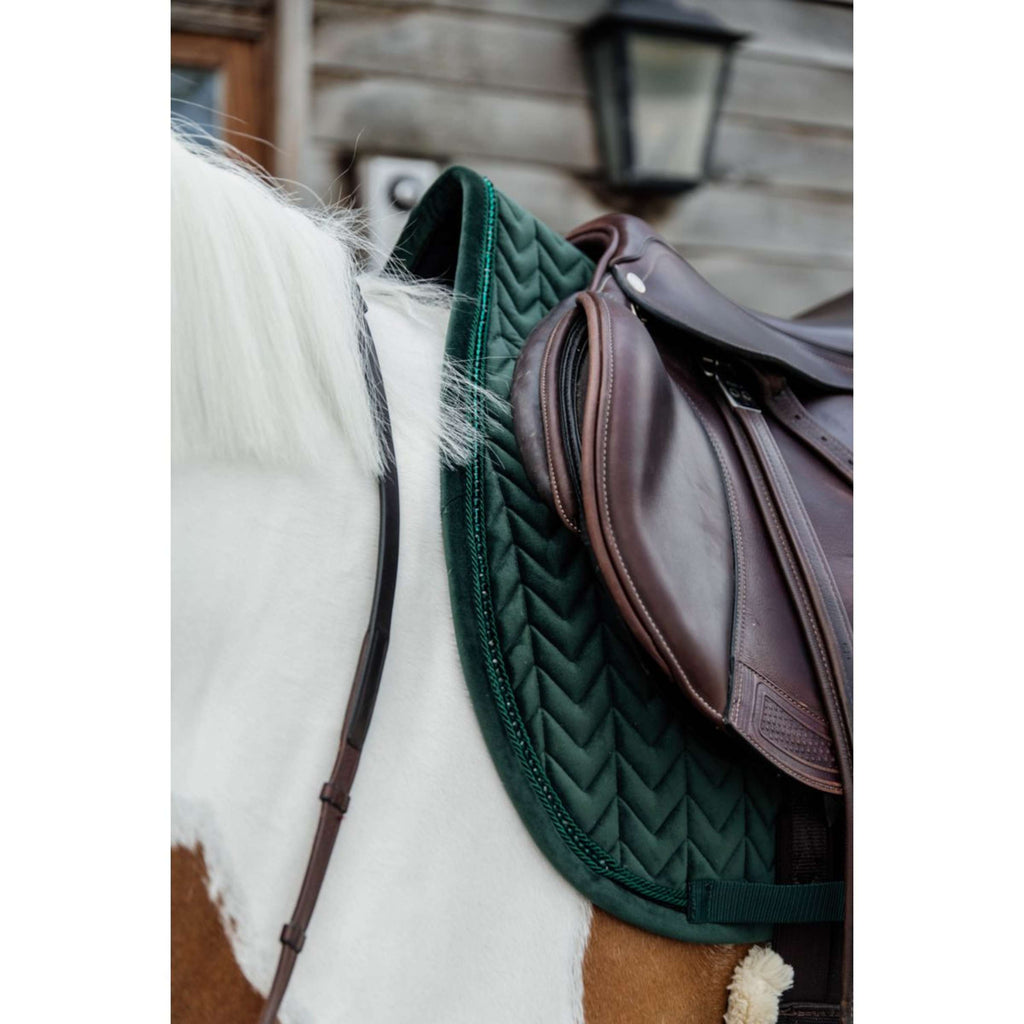Kentucky Horsewear Mantilla Velvet Pearls Saltando Pine Green