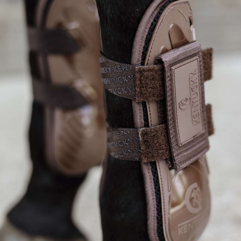 Kentucky Horsewear Botas para tendones Velcro Marron