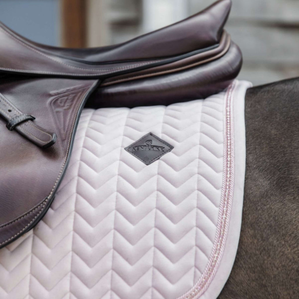 Kentucky Horsewear Mantilla Velvet Pearls Saltando Soft Rose