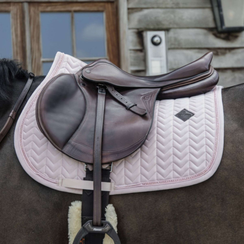 Kentucky Horsewear Mantilla Velvet Pearls Saltando Soft Rose