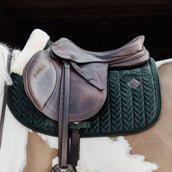 Kentucky Horsewear Mantilla Skin Friendly Velvet Springen Pine Green