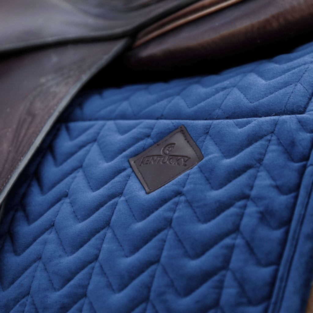 Kentucky Horsewear Mantilla Skin Friendly Velvet Saltando Navy