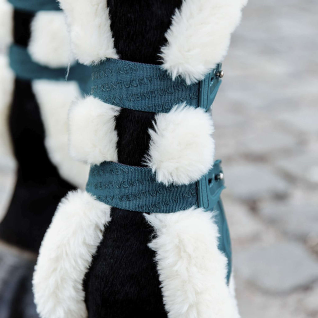 Kentucky Horsewear Botas para tendones Bamboo Elastic Español (ES): piel de oveja vegana Esmeralda