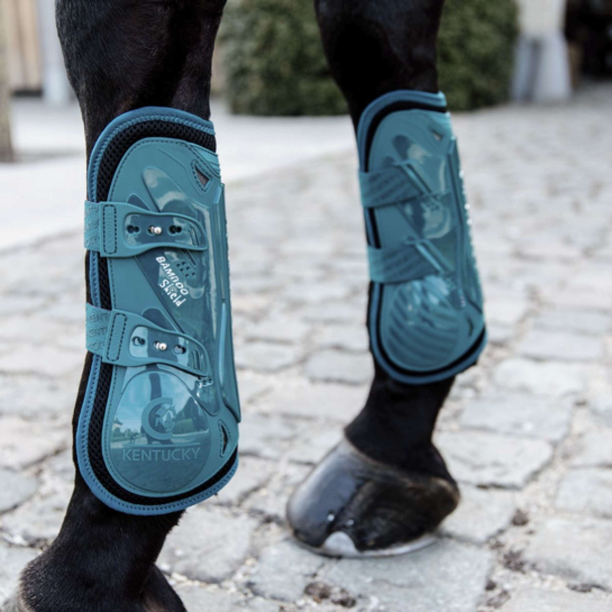 Kentucky Horsewear Botas para tendones Bamboo Elastic Esmeralda