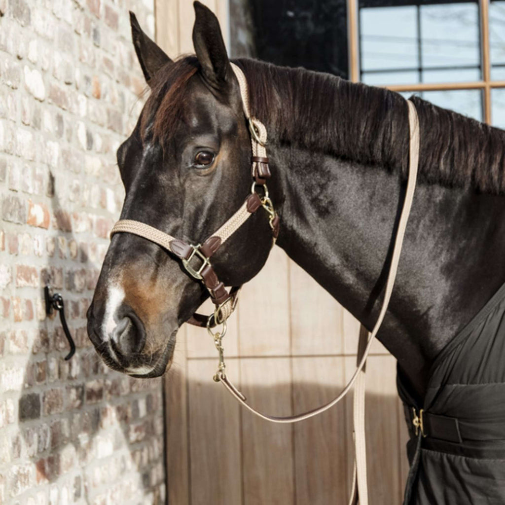 Kentucky Horsewear Cabestro Nylon trenzado Beige