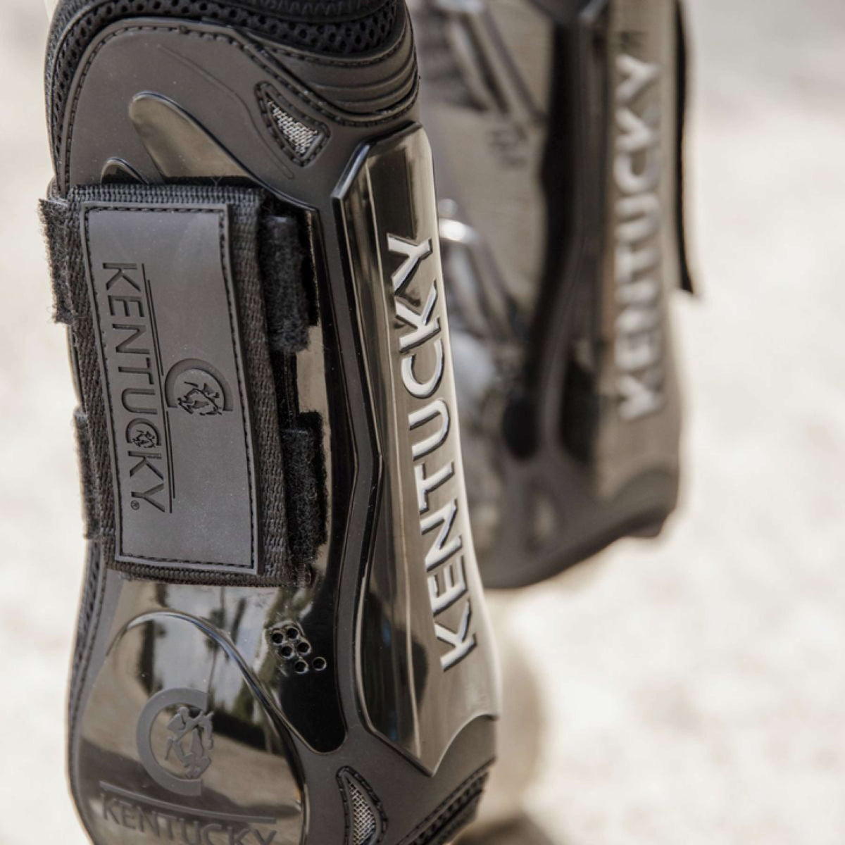 Kentucky Horsewear Botas para tendones Velcro Negro