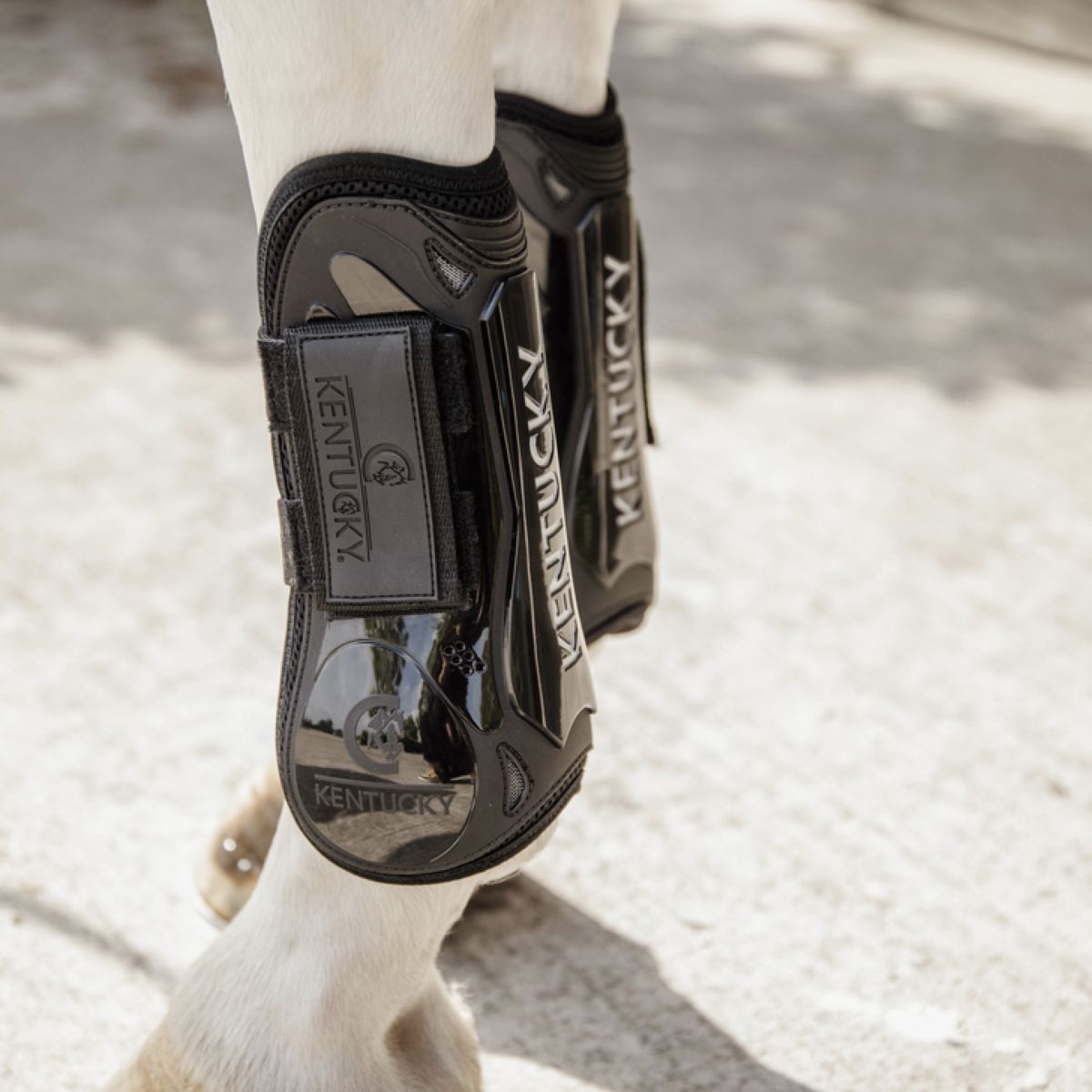 Kentucky Horsewear Botas para tendones Velcro Negro